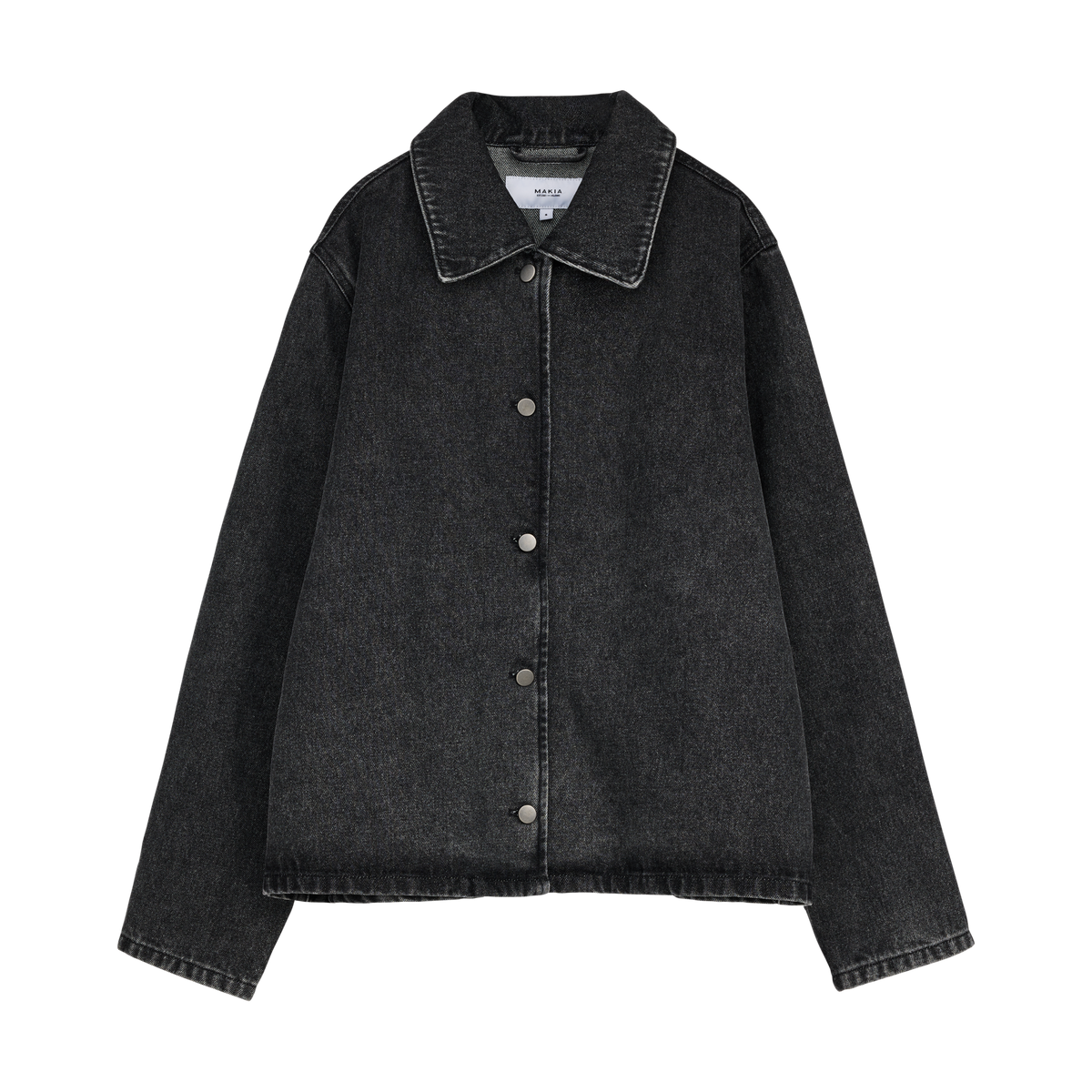 W60073_996_XL; W60073_996_XS; W60073_996_XXL; W60073_996_S; W60073_996_M; W60073_996_L; Makia Janet Denim Overshirt  /  