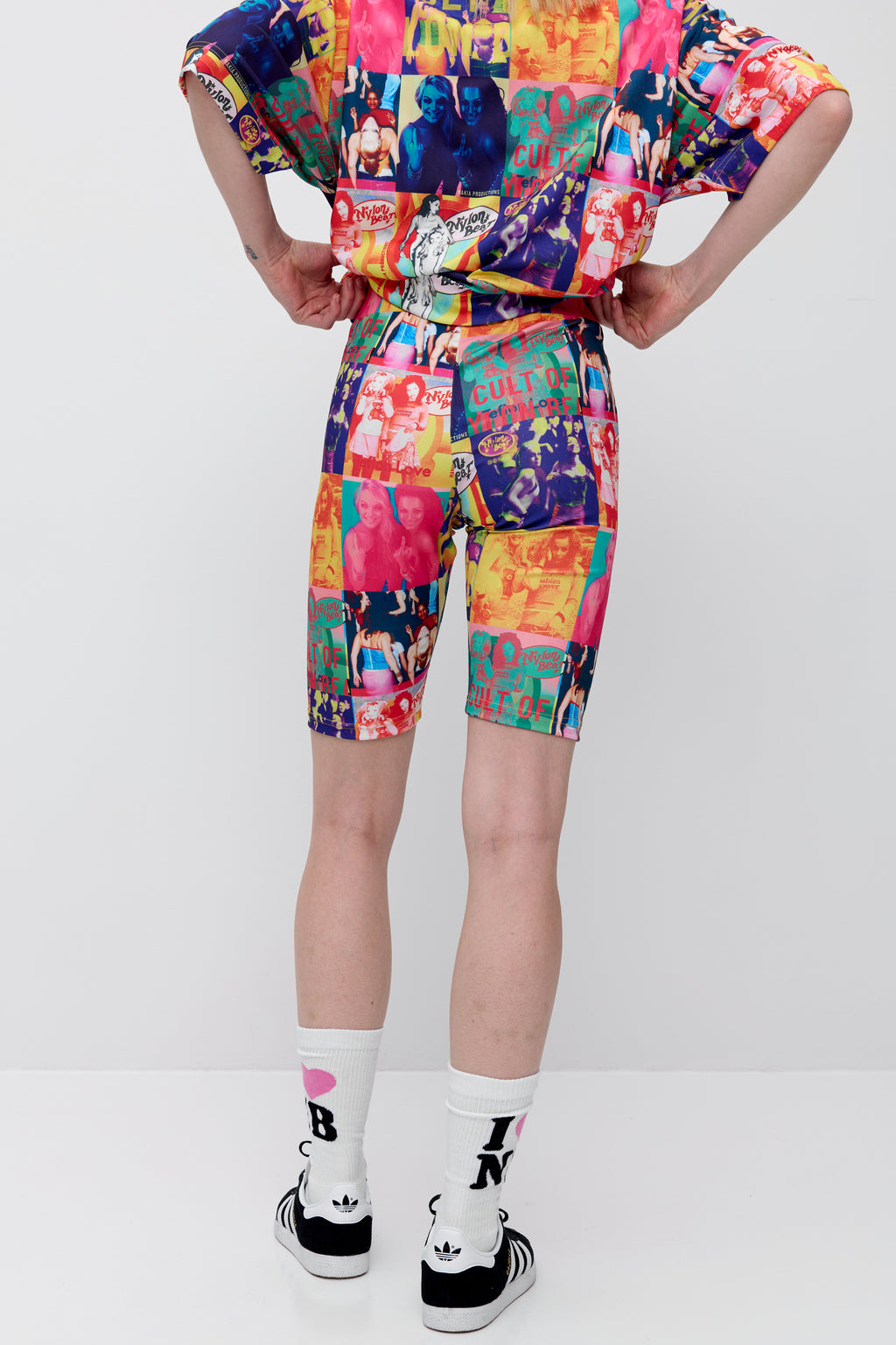 Nylon Biker Shorts
