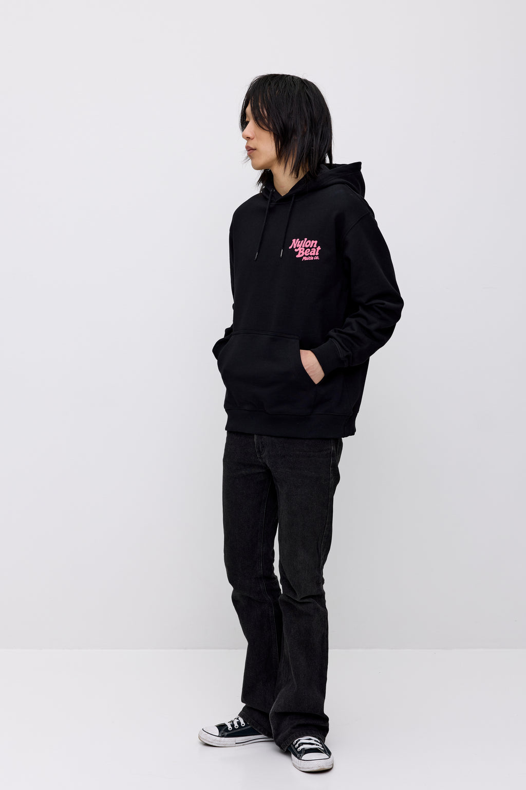 Nylon Beat Hooded Sweatshirt