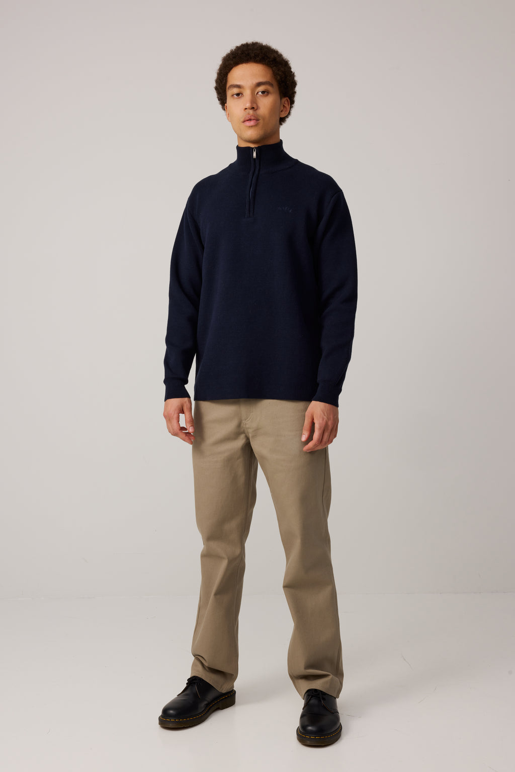 Coal Half Zip Knit
