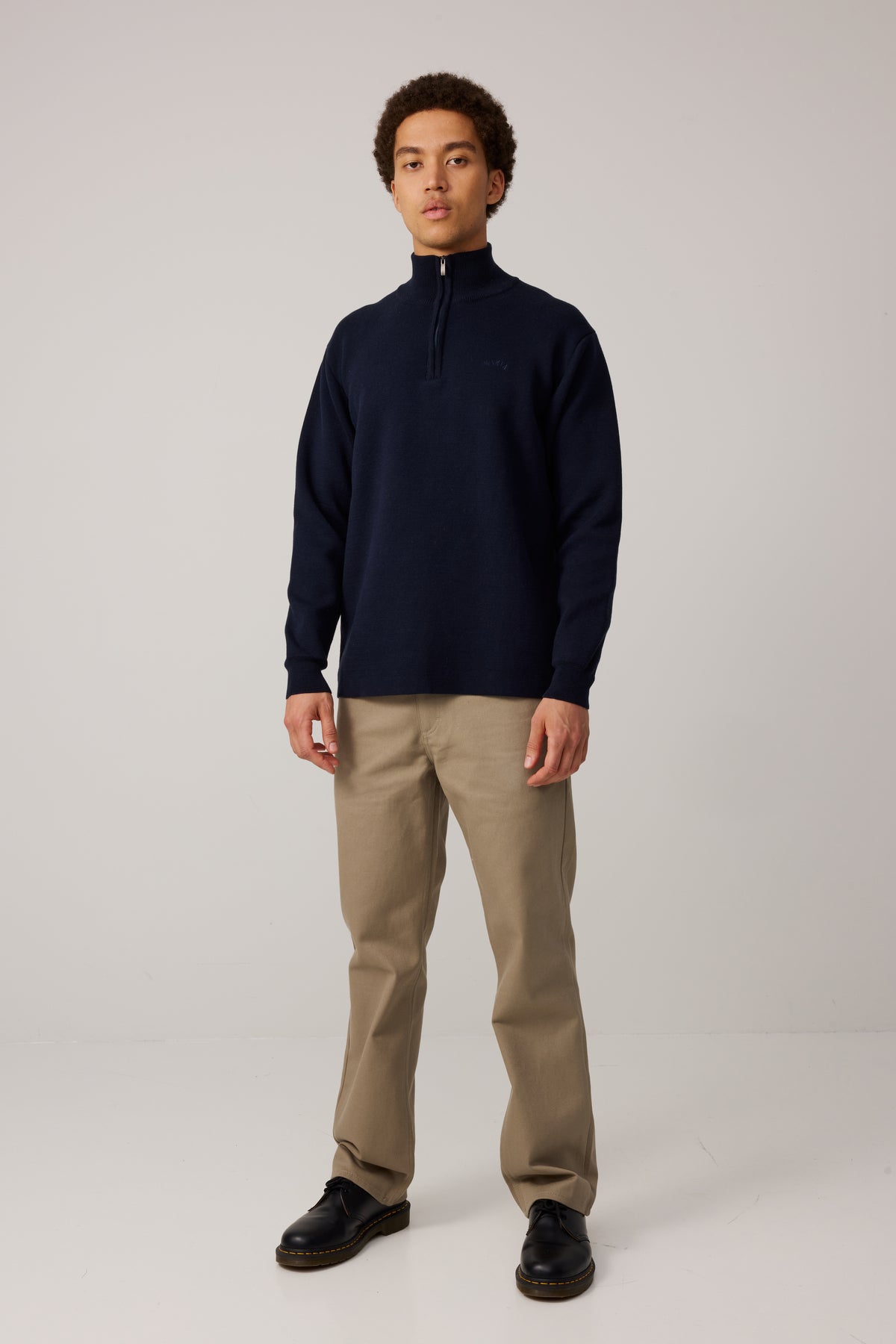 Coal Half Zip Knit