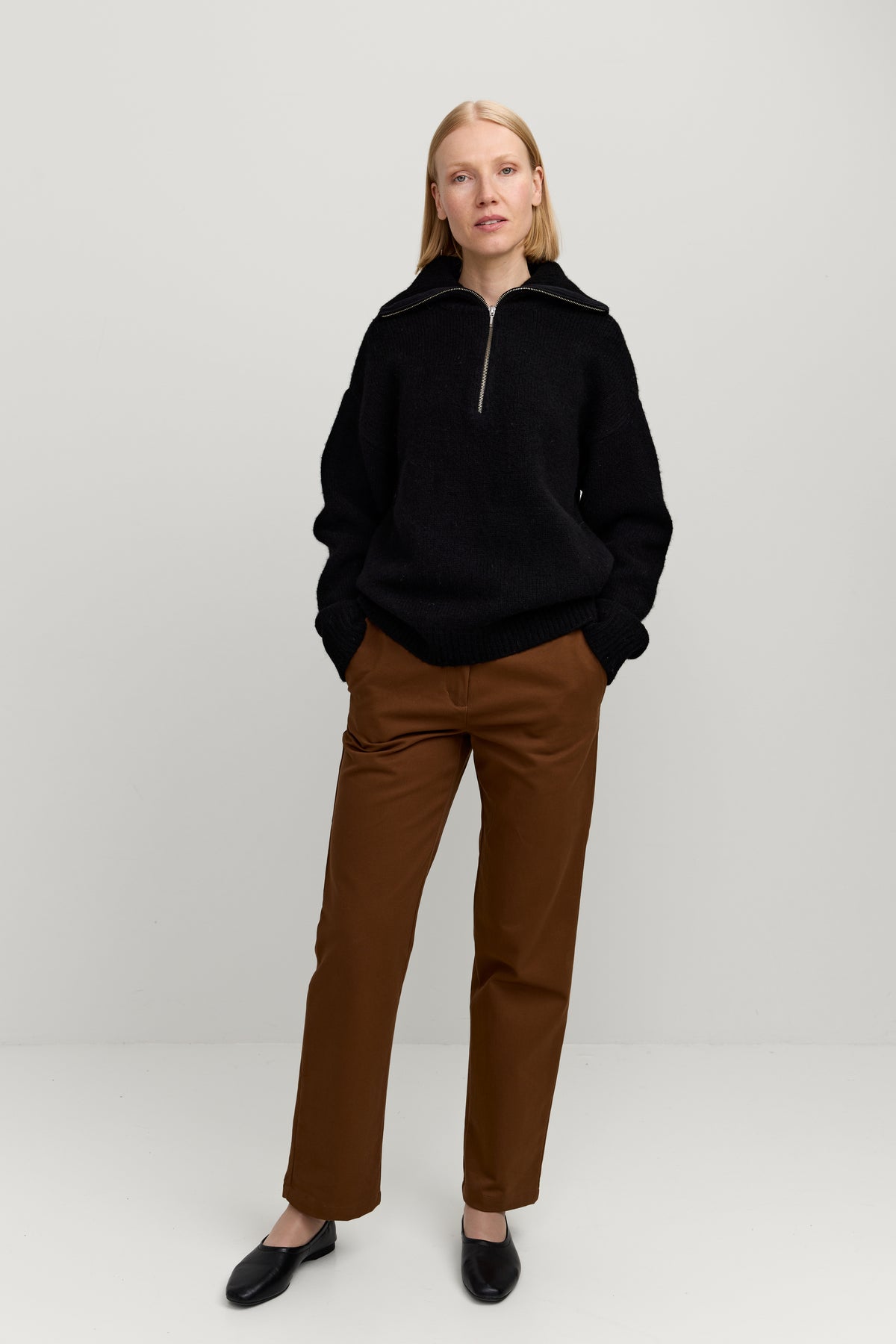 Tove Half Zip neule