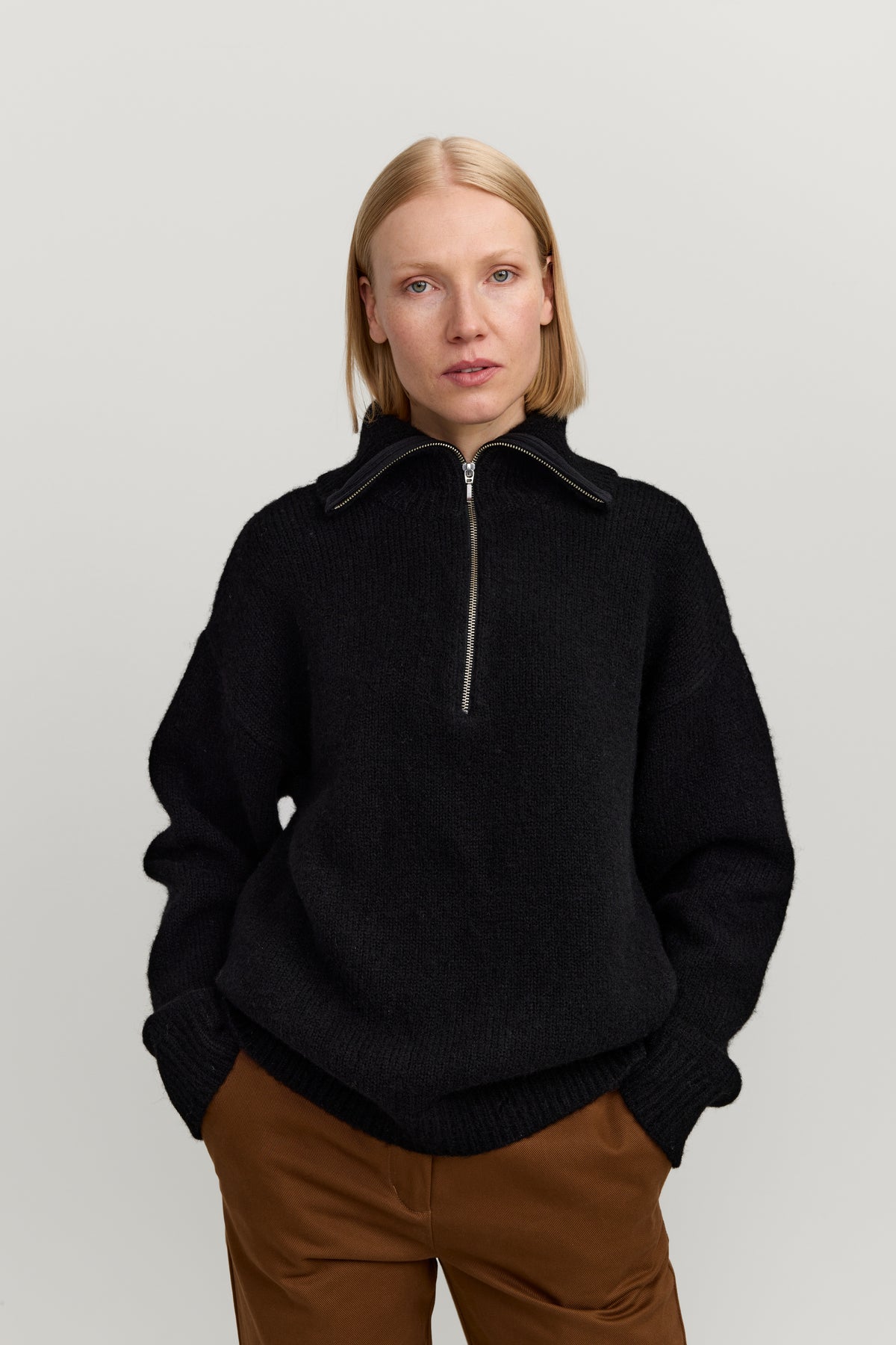 Tove Half Zip neule