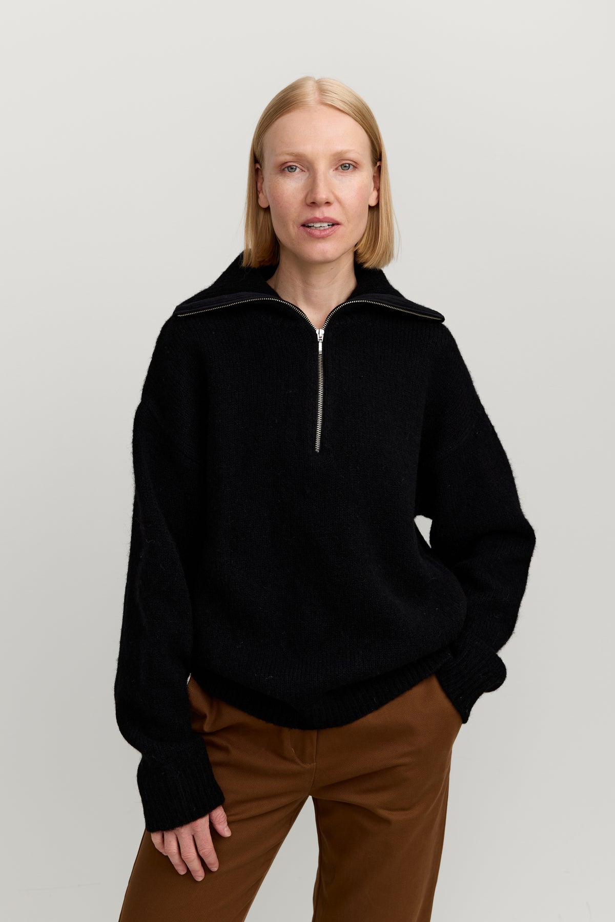 Tove Half Zip neule